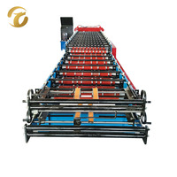 Machine de fabrication de profilés en acier double couche avec ligne de production de panneaux de toiture contrôlée par PLC pour matériaux de construction