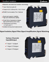 Transmetteur de température universel numérique isolé MSC90TS Madincos OEM/ODM avec affichage LED USB en plastique pour thermocouple et RTD PT100