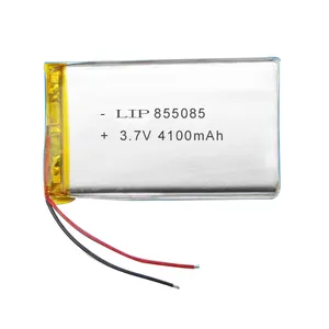 855085 उच्च क्षमता 3.7v ली बहुलक 4100mah Rechargeable ली आयन 4000mah लिथियम बहुलक बैटरी