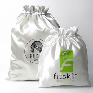 Custom Satin Hair & Wig Storage Bag for Jewelry Cosmetics Gift <b>Packaging</b> with Logo <b>Textile</b> <b>Packaging</b> - Product Image 1