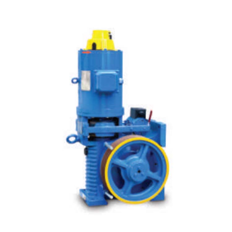 Horizontal or Vertical Type Elevator Geared Traction  Machine