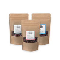 Sachets Doypack Autoportants en Papier Kraft Brun Refermables avec Fermeture Éclair, Thermoscellables, pour Stockage Alimentaire, avec Fenêtre Transparente