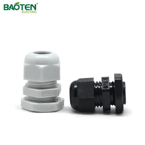 BAOTENG PG7 High Quality Cable Gland Plastic Adjustable Locknut Rj45 Brass IP68 SGS Waterproof Nylon Cable Sealing Cover Report