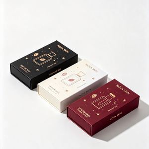 Nova Skin Rigid Cosmetic Box Art <b>Paper</b> Rectangle Gold Foil Hot Stamping High-End Perfume Lipstick Case Packaging - Product Image 1