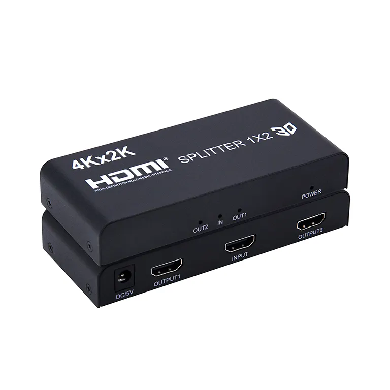 Séparateur hdmi 1 entrée 2 sorties, séparateur 1x2 prise en charge 4k, port hdmi