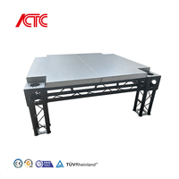 Scène modulaire portable en alliage d'aluminium pour événements de mariage, concerts en plein air, festivals de musique, plateformes à haute capacité, design moderne