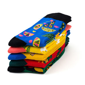 नवीनतम गर्म ओस्ट्रिक तेंदुए तोता कैक्टस पशु पौधे कार्टून पैटर्न फैशन प्यारा मोजे - Product Image 6