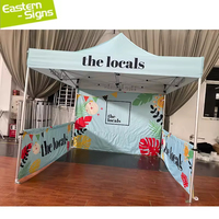 Struktur Atap Kanopi Penutup Tenda Lipat 10x10 Awning Jendela Gazebo Taman 10x15 Pelindung Matahari Luar Ruangan Tenda Pameran Dagang