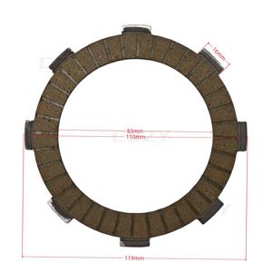 Disco de Fricción para Embrague de Motocicleta CQZY Base de Papel CG200 CG250 TITAN 150 TITAN 2000 <span class=keywords><strong>ZANELLA</strong></span> RX 150, Repuestos para Cg200 200cc - Product Image 2