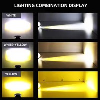 Faros delanteros de bicicleta de Motor de doble Color, mini luz de conducción para motocicleta, luz led, Faro, Luces Para Motos, Focos Led