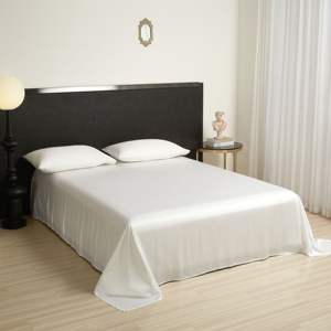 Toptan özel beyaz bambu elyaf nevresim takımı ev yumuşak rahat dokuma düz tarzı - Product Image 2