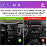 Reproductor Multimedia Android Auto, Autoradio con Navegación GPS para JEEP Cherokee/Wrangler 1997-2001, Radio Estéreo para Auto, Carplay Inalámbrico