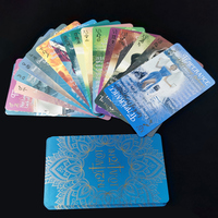 Elegance Souvenir Golden Design Cartes de tarot Collection d'estampage de cadeaux Jeu de société Vente en gros de cartes de tarot personnalisées Impression de jeux