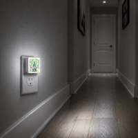Veilleuse LED LOHAS 0,3W, design sapin de Noël, lumière du jour 5000K, capteur crépusculaire, lampes de nuit pour chambre d'enfant, cadeaux pour bébés