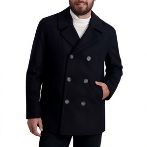 Chaqueta de lana para hombre hecha a medida de gran tamaño más vendida Chaqueta de lana para hombre de precio barato de último diseño - Product Image 1