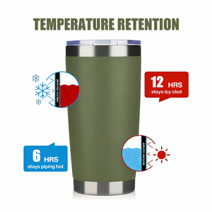 Gran oferta, 20oz, Camo, aislamiento <span class=keywords><strong>de</strong></span> acero inoxidable, termo <span class=keywords><strong>de</strong></span> doble pared, diseño <span class=keywords><strong>de</strong></span> logotipo, tapa deslizante para senderismo, café, beber - Product Image 5