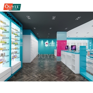 Conception et construction de vitrines de <span class=keywords><strong>pharmacie</strong></span> pour la vente au détail <span class=keywords><strong>industrielle</strong></span>, en bois et métal, pour centre commercial. - Product Image 6