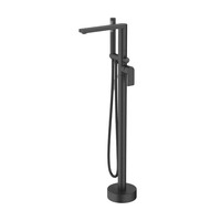 Robinet de baignoire autoportant de haute qualité, populaire, finition bronze, mitigeur de sol pour salle de bain, robinet de douche et de baignoire