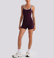 Combinaison de sport sexy 1028L avec logo personnalisé pour femme et fille – Tenue de yoga une pièce moulante