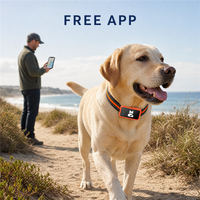 Traceur GPS pour animaux de compagnie G68P, compact et élégant, étanche, lumières changeantes de couleur, suivi de localisation précis, suivi de trajectoire