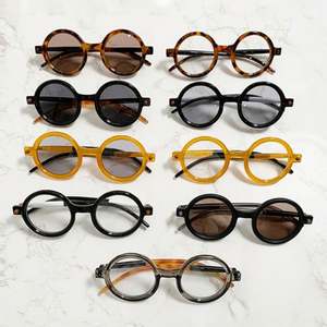 Gafas de Sol Redondas con Marco Grande, Lentes Transparentes de Doble Color, Estilo Retro, con Logotipo Personalizado, para Hombre y Mujer - Product Image 3