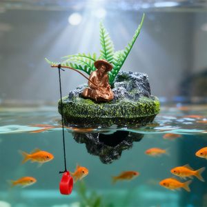 GDZBNIZK Ornement d'aquarium île flottante pour poissons Betta, Guppy, poissons rouges, crevettes et <span class=keywords><strong>crabes</strong></span> ermites - Usage domestique - Product Image 6