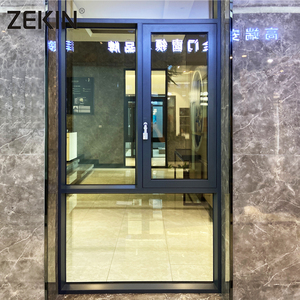 ZEKIN Modern Design Double Tempered Aluminum Glass Window Louver Curtain Magnetic <b>Screen</b> for Custom Villa House Graphic Design - Product Image 1