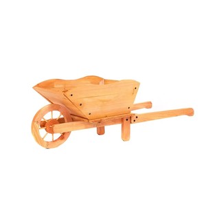 Bac à fleurs rustique <span class=keywords><strong>en</strong></span> forme de brouette <span class=keywords><strong>en</strong></span> bois pour jardin extérieur, <span class=keywords><strong>pot</strong></span> <span class=keywords><strong>d</strong></span>écoratif pour patio, cour et pelouse - Product Image 1