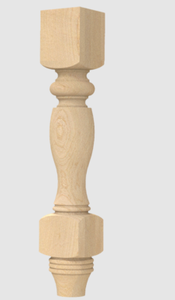 Pieds de meubles modernes du Vietnam ODM de haute qualité Nouveau pied de table tourné OEM forme ronde fabriqué à partir de bois massif - Product Image 3