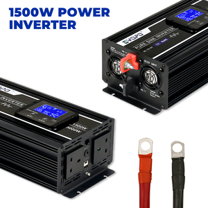 Générateur d'onduleur standard américain convertisseur de voiture solaire hors réseau DC à AC 1500W 12 volts à 220 volts onduleur - Product Image 4