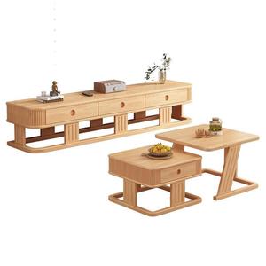 Nordic Solid Wood <b>Coffee</b> <b>Table</b> Set Nesting Modern Style <b>Small</b> Apartment Living Room Furniture - Product Image 5