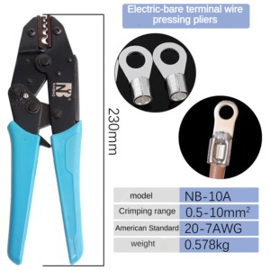 คีมย้ำหางปลาเปลือย HS-10A 9นิ้วคีมย้ำหางปลาเครื่องมืออเนกประสงค์ - Product Image 4