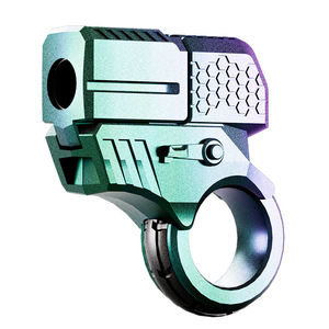 Mini pistolet à anneaux en alliage de zinc, éjection à un clic, pistolet à balles souples, jouet de décompression EDC pour jeunes, jouet en métal unisexe - Product Image 5