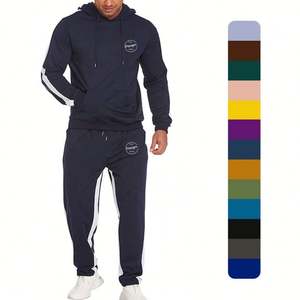 Custom <b>Printed</b> Jogger Set 2 Pieces Crystal <b>hoodie</b> Tracksuit Blank Gym Running heavyweight Oversized Men Hoodies Sweat Pants Set - Product Image 1