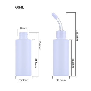 Flaconi in PE da 60ml 80ml 100ml per Alimenti per Gatti, Bottiglie in Plastica con Contagocce per Liquidi, <span class=keywords><strong>Gocce</strong></span> per Orecchie e Occhi, Lavaggio e Pulizia, Flaconi Morbidi con Punta - Product Image 4