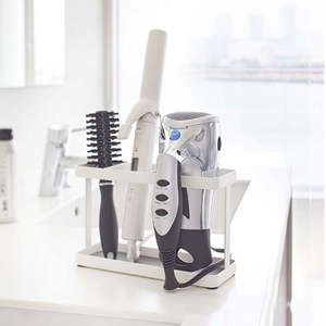 Support <span class=keywords><strong>mural</strong></span> multifonctionnel en métal <span class=keywords><strong>à</strong></span> un niveau, sans perçage, pour sèche-<span class=keywords><strong>cheveux</strong></span>, brosses, fers <span class=keywords><strong>à</strong></span> boucler et peignes – Style nordique pour chambre <span class=keywords><strong>à</strong></span> coucher - Product Image 2