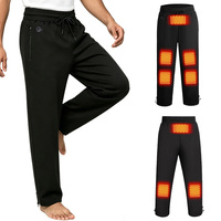 Pantalon chauffant rechargeable à 8 zones, pantalon chauffant électrique imperméable et coupe-vent pour le ski et la chasse