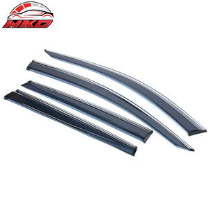 Viseras para Ventanas de Honda CRV 17-22 con Acabado Cromado, Juego de 4 Piezas de Policarbonato, Protección para Ventanas Laterales de Puertas de Automóvil - Product Image 4