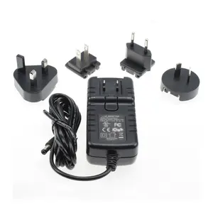 US UK EU Detachable Plug Travel Adapter 500mA 5V 6V 12V 15V 18V 24V 1.2A 1.5A 2A 3A Wall Charger 12V 3A Power Supply Adaptor