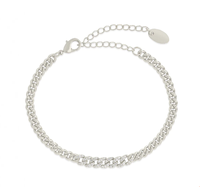 Abordable Bracelet chaîne gourmette plaqué or 18 carats fait à la main Bijoux de mode empilables pour les femmes