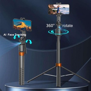 Trépied portable intelligent Q13 2026 avec suivi facial IA, perche à <span class=keywords><strong>selfie</strong></span> avec télécommande et lampes d'appoint - Product Image 1