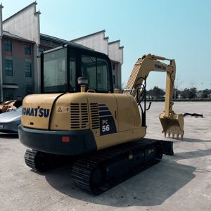 Miniexcavadora Usada Komatsu PC56 de 5.6 Toneladas, la Más Vendida, con Motor, Caja de Cambios, Bomba y PLC, Origen Japón, Certificación EPA/CE - Product Image 1