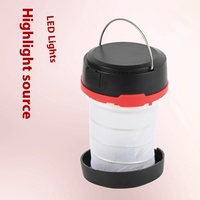 Lampe de poche LED portable lanterne à ressort pliable tente de lampe de poche d'urgence extérieure et lumière en maille pour le camping paysager