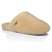Pantoufles fausse fourrure pour femmes, claquettes personnalisées de haute qualité, Logo personnalisé en peluche