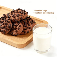 Biscuits sucrés nutritifs au goût riche de chocolat, parfaits pour les cadeaux et les collations quotidiennes, biscuits aux double pépites de chocolat