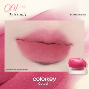 Colorkey, lápiz labial de terciopelo para mujer, baja saturación, blanqueamiento, esmalte de labios Mineral, efecto hidratante, tarro pequeño, rubor de barro para labios - Product Image 5