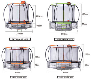 Zoshine enfants et adultes grand lit de saut de divertissement en plein air, <span class=keywords><strong>trampoline</strong></span> personnalisé élastique et stable avec <span class=keywords><strong>panier</strong></span> - Product Image 4