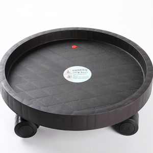 מכירה לוהטת צמח Caddy עם גלגלים מתגלגל צמח Stand סיר עגלה עם גלגלים עגול רכבת עבור מקורה חיצוני - Product Image 1