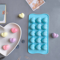 Moules en silicone alimentaire à 15 cavités, résistants à la chaleur et antiadhésifs, pour pâtisseries, bonbons et gâteaux - Vente en gros
