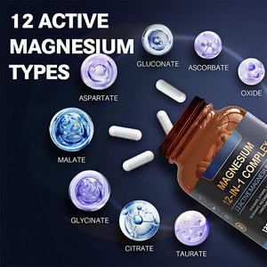 Capsules de magnésium complexe personnalisées China-Herb, 12 types de compléments alimentaires, capsules de magnésium actif - Product Image 4